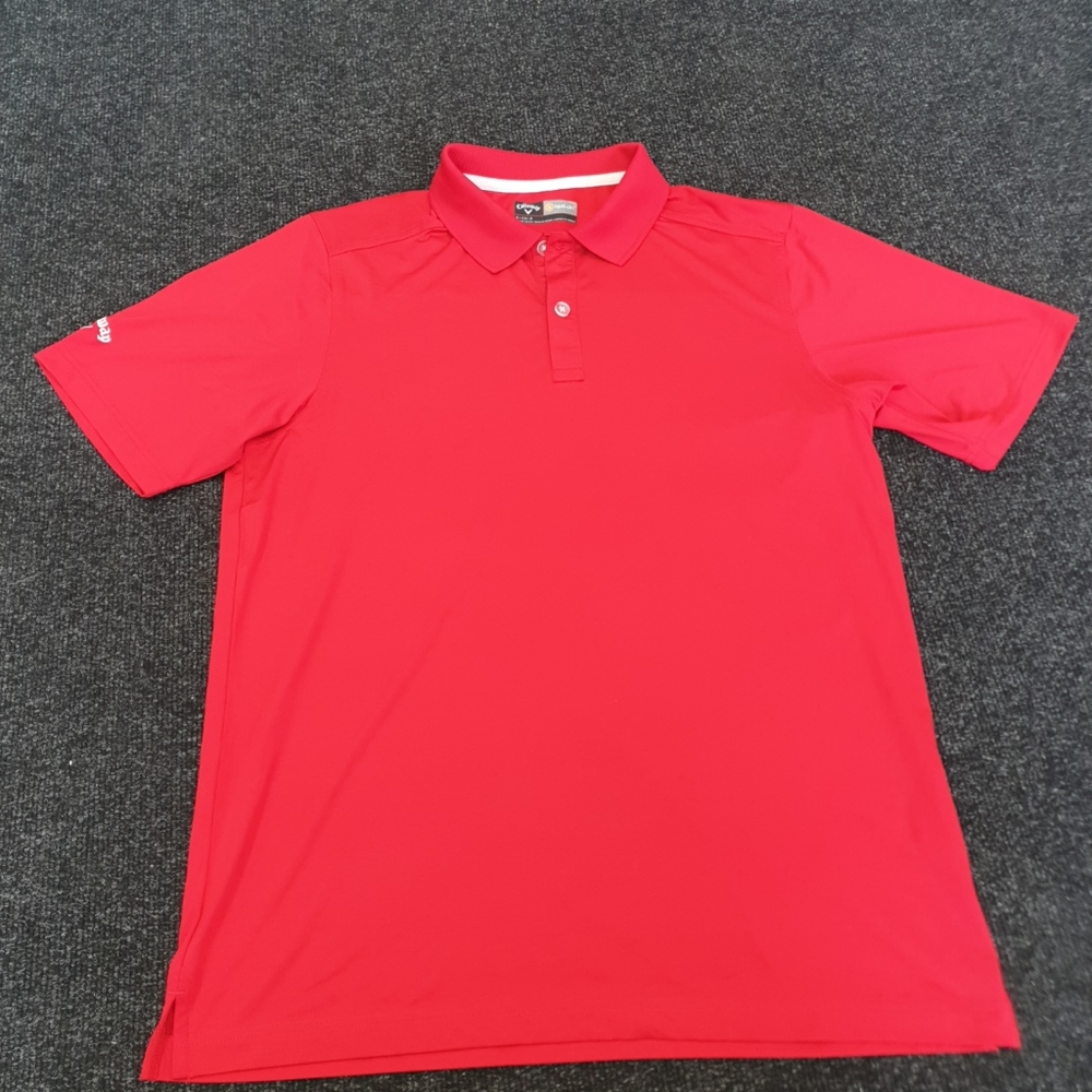 Callaway Opti-Dri Polo Golf Shirt Size Small Red Short-Sleeve Stretch - Picture 1 of 4